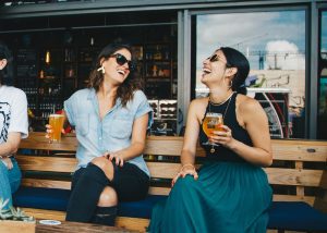 Strong social support buffers stress